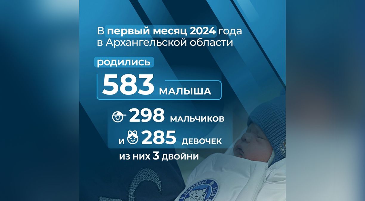 В Поморье за первый месяц года родилось 583 малыша | 11.02.2024 | Коряжма -  БезФормата