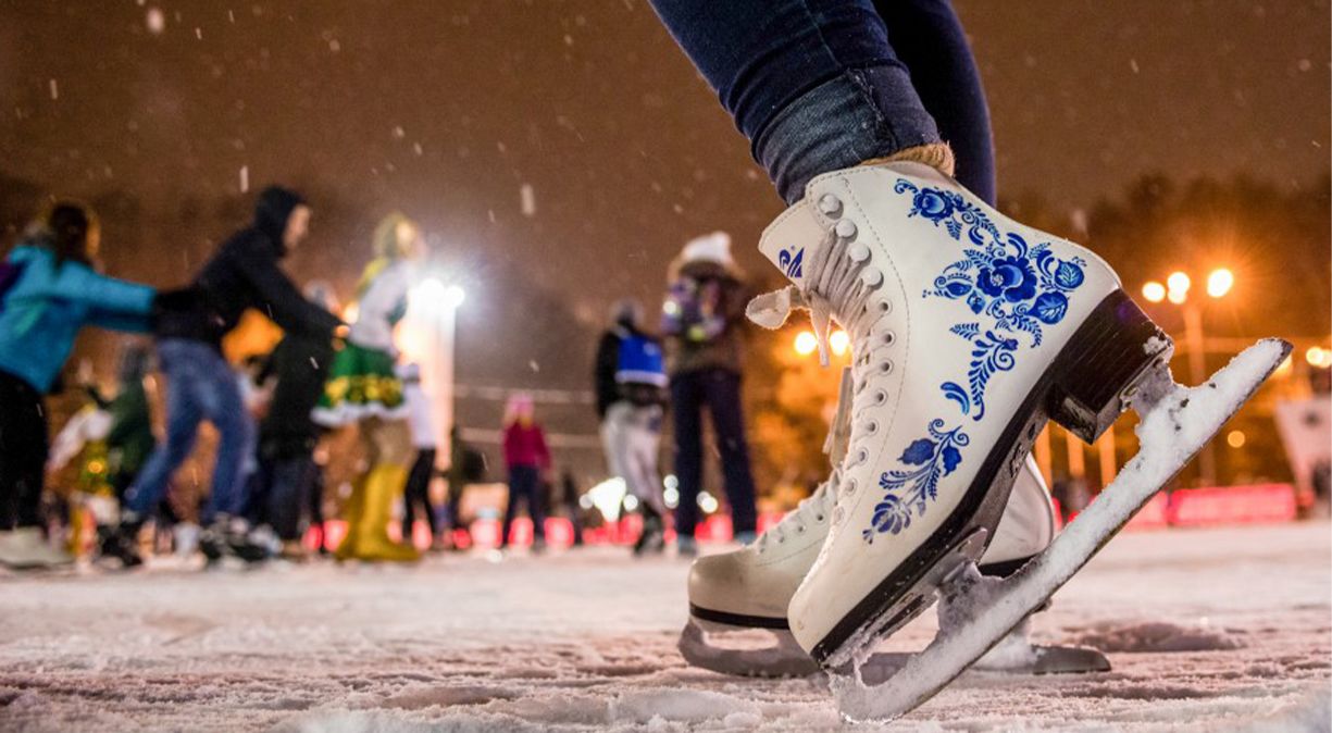 Коньки Ice Skating синие